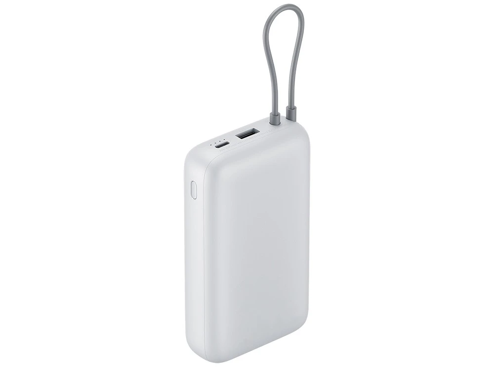 Внешний аккумулятор с встроенным кабелем Xiaomi Power Bank (Integrated Cable), 20000 мАч