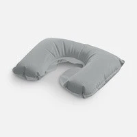 Надувная подушка под шею в чехле Sleep, темно-серая
